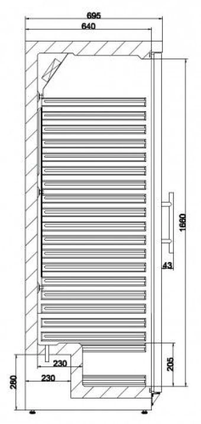 Armoire réfrigérée positive 570 L - porte vitrée - Combisteel