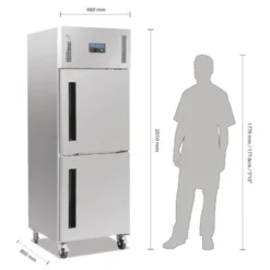 Armoire Réfrigérée Positive 2 Portillons 600 L - Polar