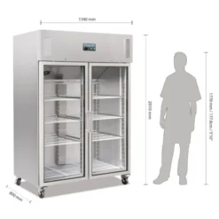 Armoire réfrigérée positive 2 portes 1200 litres - Polar