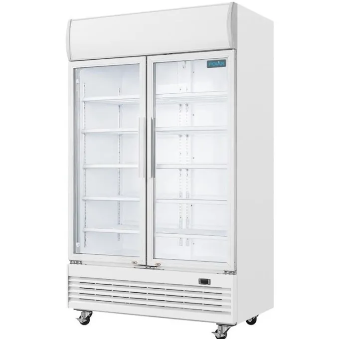 Armoire Réfrigérée Positive 2 Portes Vitrées 950 litres - Polar