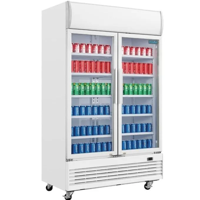 Armoire Réfrigérée Positive 2 Portes Vitrées 950 litres - Polar