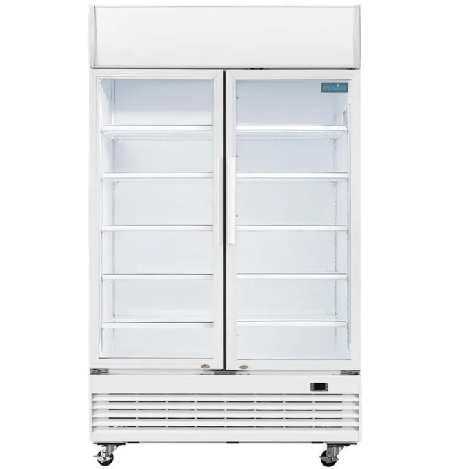 Armoire Réfrigérée Positive 2 Portes Vitrées 950 litres - Polar