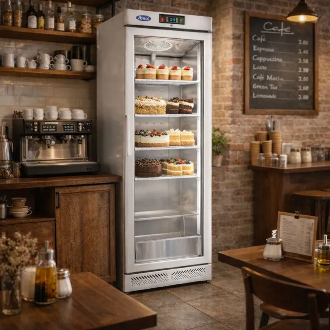 Armoire Réfrigérée Positive Vitrée 380 L Blanche - Atosa