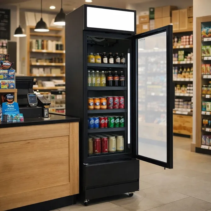 Armoire Réfrigérée Professionnelle Porte en Verre FCU-370 BL - Combisteel
