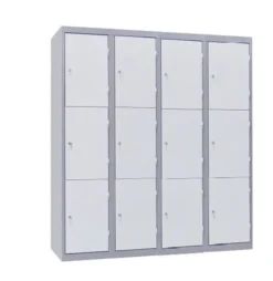 Armoire Vestiaire 4 Colonnes 12 Casiers - L 4x300 mm