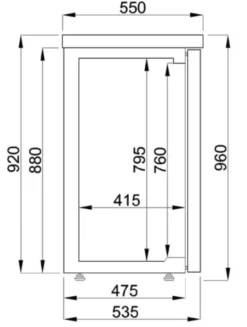 Arrière Bar Réfrigéré Professionnel - 320 L - Combisteel