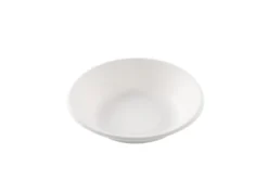 Assiette creuse blanche en canne à sucre Ø 19 cm - 800 unités - Betik