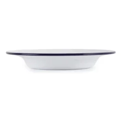 Assiette Creuse en Acier Emaillé 245 mm - Lot de 6 - Olympia