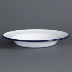 Assiette Creuse en Acier Emaillé 245 mm - Lot de 6 - Olympia