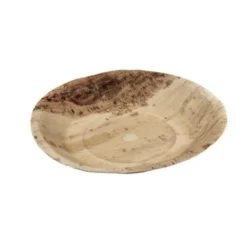 Assiette Creuse en Feuille de Palmier 18 cm - SDG Lot de 100