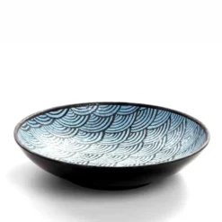 Assiette Creuse Mélamine Motifs Bleus Ø 22,5 cm - Pujadas