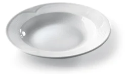 Assiette creuse porcelaine blanche simple Ø220 mm Lot de 12 - Hendi