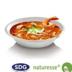Assiette Creuse Pulpe de Cellulose 19 cm - SDG - Lot de 500
