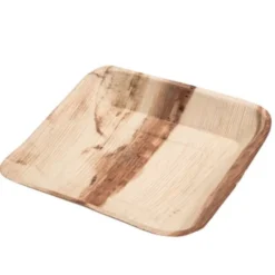 Assiette en Feuille de Palmier 23x22 cm - SDG Lot de 100