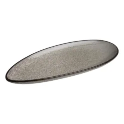 Assiette Feuille 255 et 305 mm Mineral - Lot de 6 - Olympia