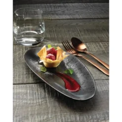 Assiette Ovale 357 mm Fusion - Lot de 4 - Olympia