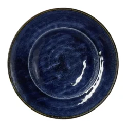 Assiette à Parmesan en Porcelaine Océan Foncé Ø 275 mm - Lot de 6 - Was Germany