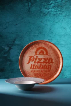 Assiette à Pizza Recipe Collection Terracotta Rouge 330 mm - Lot de 6 - Hendi