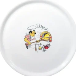 Assiette à pizza Spéciale décorée Ø 330 mm Lot de 6 - Hendi