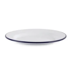 Assiette Plate Acier Émaillé 245 mm - Lot de 6 - Olympia