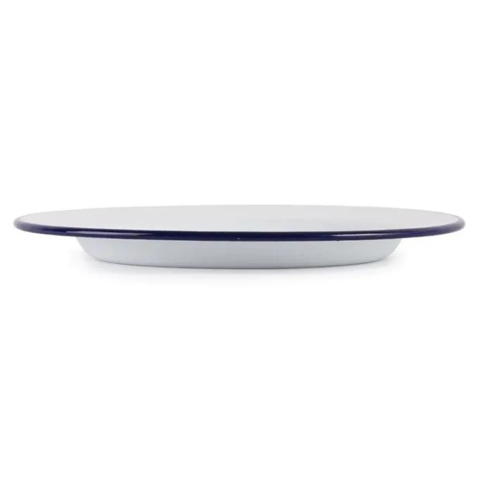 Assiette Plate Acier Émaillé 245 mm - Lot de 6 - Olympia