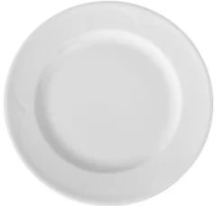 Assiette plate porcelaine blanche classique Ø 300 mm - Lot de 6 - Hendi