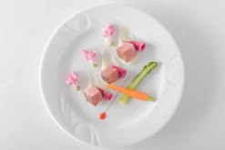 Assiette plate porcelaine blanche décorée Ø 320 mm - Lot de 6 - Hendi