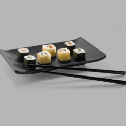 Assiette Rectangulaire en Mélamine Série Zen 23,4 x 14,7 cm - Pujadas