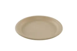 Assiette ronde crème en canne à sucre Ø 26 cm - 800 unités - Betik
