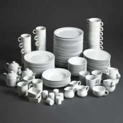 Assiettes à Bord Large 228(Ø)mm Athena Hotelware - Lot de 12