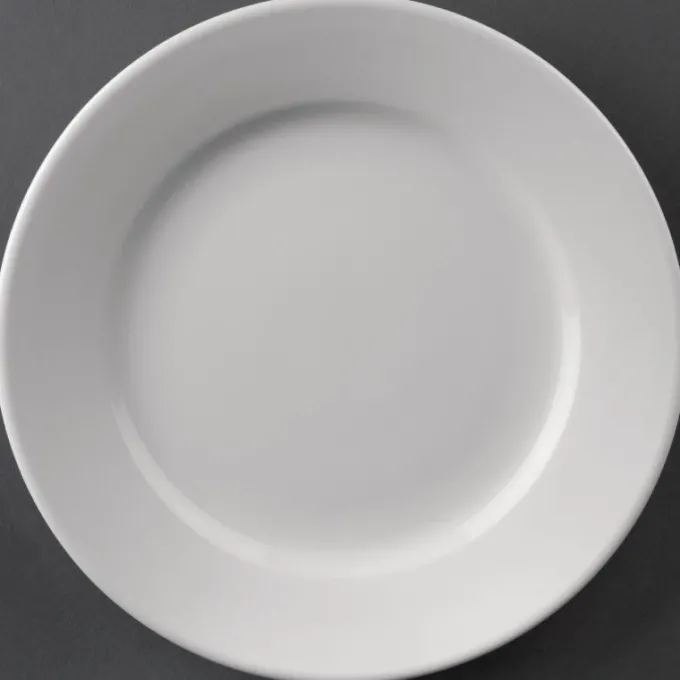 Assiettes à Bord Large 254(Ø)mm Lot de 12 Olympia