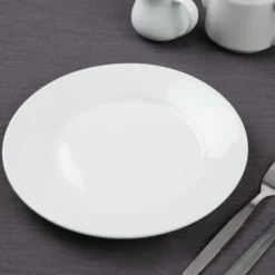 Assiettes à Bord Large 254(Ø)mm Lot de 12 Olympia