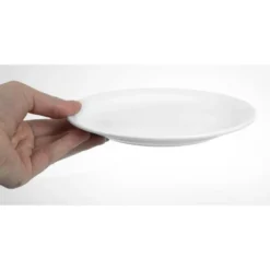 Assiettes à Bord Étroit Blanches 200(Ø)mm Lot de 12 Olympia