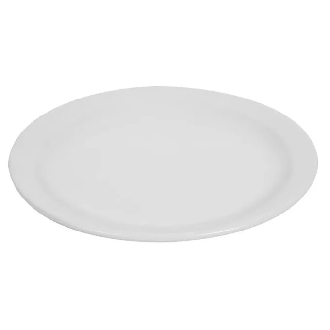 Assiettes à Bord Étroit Blanches 200(Ø)mm Lot de 12 Olympia