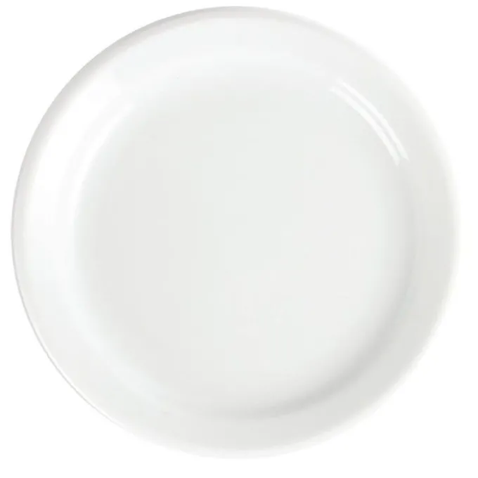Assiettes à Bord Étroit Blanches 180(Ø)mm Lot de 12 Olympia