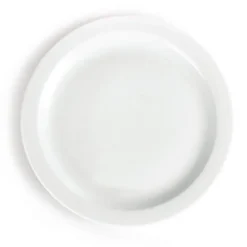 Assiettes à Bord Étroit Blanches 280 mm - Lot de 6 - Olympia