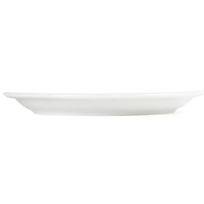 Assiettes à Bord Étroit Blanches 230(Ø)mm Lot de 12 Olympia