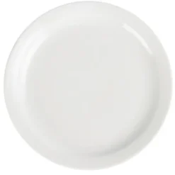 Assiettes à Bord Étroit Blanches 250(Ø)mm Lot de 12 Olympia