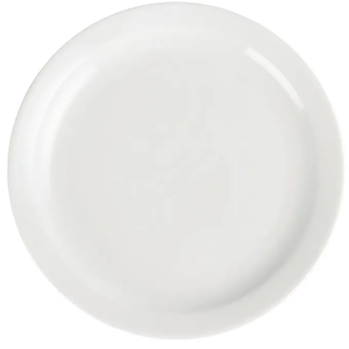Assiettes à Bord Étroit Blanches 250(Ø)mm Lot de 12 Olympia