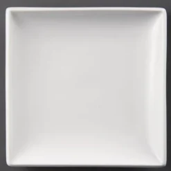 Assiettes Carrées Blanches 180(L)mm Lot de 12 Olympia