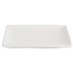 Assiettes Carrées Blanches 140(L) mm Lot de 12 Olympia