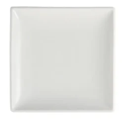 Assiettes Carrées Blanches 140(L) mm Lot de 12 Olympia