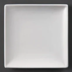 Assiettes Carrées Blanches 240(L)mm Lot de 12 Olympia