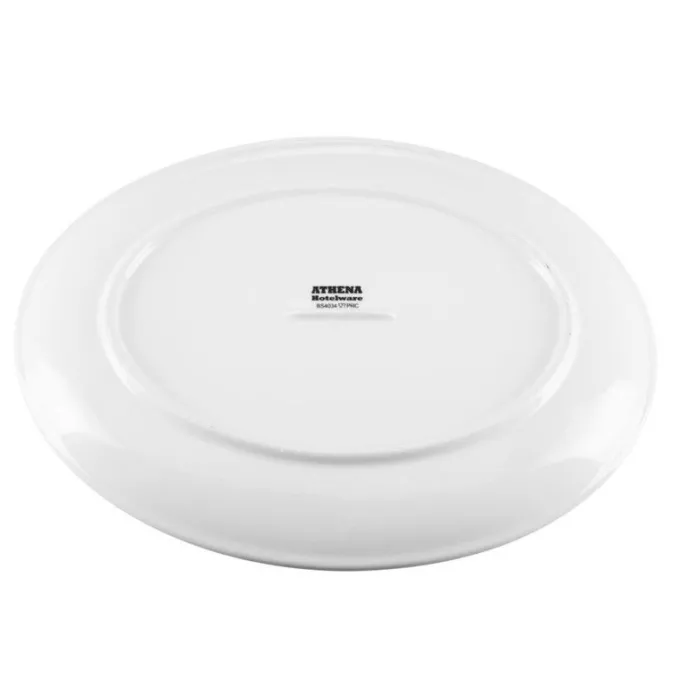 Assiettes Creuses Ovales en Porcelaine Blanche 305(L)x241(l)mm Athena Hotelware - Lot de 6 - Olympia