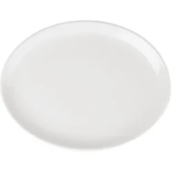 Assiettes Creuses Ovales en Porcelaine Blanche 305(L)x241(l)mm Athena Hotelware - Lot de 6 - Olympia
