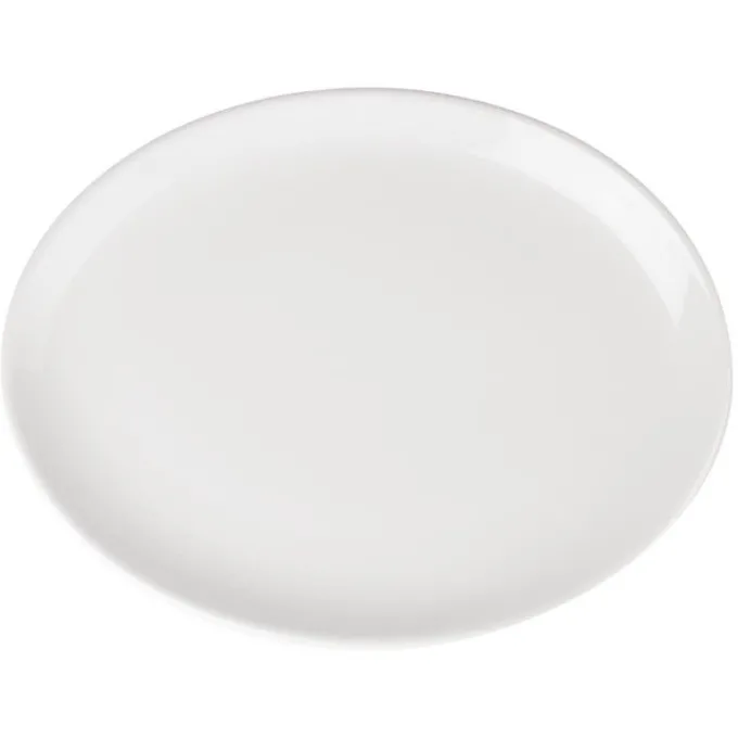 Assiettes Creuses Ovales en Porcelaine Blanche 305(L)x241(l)mm Athena Hotelware - Lot de 6 - Olympia