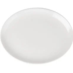 Assiettes Creuses Ovales en Porcelaine Blanche 254(L)x197(l)mm Athena Hotelware Lot de 12 Olympia