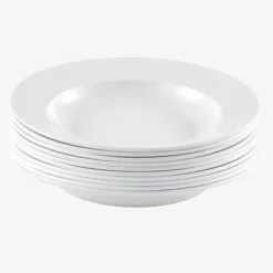 Assiettes - lot de 10 - blanc - Gilac