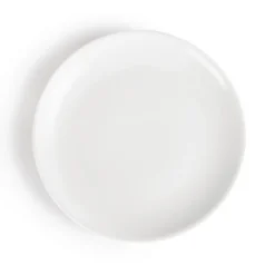 Assiettes Plates Rondes en Porcelaine Blanche 280 mm - Lot de 6 - Olympia