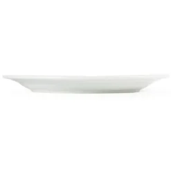 Assiettes Porcelaine à Bord Large Blanches 250(Ø)mm Lot de 12 Olympia